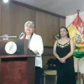 Amalia Pando en la ceremonia de la APLP.