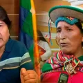 Evo Morales y Lidia Patty.