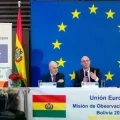 Conferencia de prensa de la misión de observación electoral de la Unión Europea.