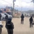 Efectivos durante los hechos en Cotapachi
