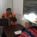 El jefe del MNP, Juan Ledezma, durante la verificacion de condiciones de detencion en las celdas de la Felcc.