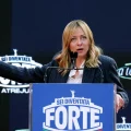 Giorgia Meloni durante la convención de Atreju en Roma