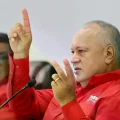 El ministro Diosdado Cabello en una actividad del Partido Socialista Unido de Venezuela (PSUV), en Caracas.