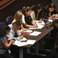 La comisión verificadora de la votación en la Asamblea Legislativa.