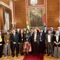 Acto de entrega del galardón en el Palacio Consistorial de La Paz.