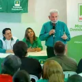 Rubén Costas, líder de Demócratas, durante un acto político.