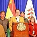 Edmand Lara, este jueves, en su conferencia de prensa.