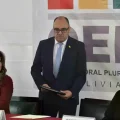 Vocales del Tribunal Supremo Electoral (TSE) de Bolivia.