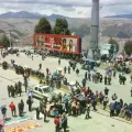 Bloqueo en el peaje de la autopista La Paz-El Alto.