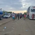 Bloqueo en la carretera Chore Km 50 Yapacaní