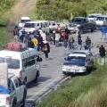Bloqueo en el sector de Aguirre, en la vía Cochabamba - Santa Cruz.