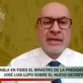 Ministro de la Presidencia, José Luis Lupo.