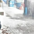 Imagen referencial de lluvia y granizo.