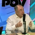 El candidato a la gobernación cruceña, Otto Ritter, durante su entrevista en POV.