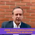 Jorge Quiroga durante una entrevista.