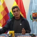 El vocero de la Federación Sindical Única de Trabajadores Campesinos de Cochabamba, Nelson Virreira.