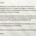 La carta que Donald Trump le envió al primer ministro de Noruega.