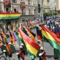 Festejos por el Día del Estado Plurinacional de Bolivia, el año pasado.