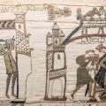 La aparición en 1066 del cometa Halley, representada en el Tapiz de Bayeux.
