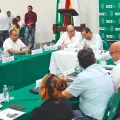 Luis Fernando Camacho, gobernador de Santa Cruz, durante la instalación de la Comisión Agraria Departamental.