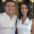 Gary Añez (izq.) y Davinia Fernández (der.) en la presentación de la candidatura.