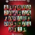 Las candidatas a Reina Hispanoamericana.