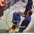 Fotograma del video de seguridad que muestra a Hebert Zeballos en el aeropuerto.