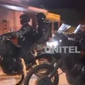 Imagen del operativo policial en la cárcel de Palmasola.