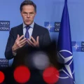 El secretario general de la OTAN, Mark Rutte, en un encuentro en Bruselas.