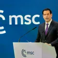 El secretario de Estado norteamericano, Marco Rubio, en la Conferencia de Seguridad de Múnich.