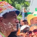 El presidente Rodrigo Paz en el Carnaval de Tarija.