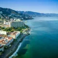 Vista aérea de Puerto Vallarta, destino turístico de México.