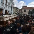 El cortejo fúnebre del actor David Santalla.