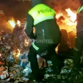 La Policía incineró el dinero expulsado por la aeronave