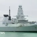 El destructor HMS Duncan, uno de los buques más avanzados de la Royal Navy.