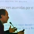 El presidente del BCB, David Espinoza.