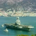El portaaviones nuclear Charles de Gaulle, buque insignia de la Marina francesa.