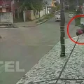Captura de video de la cámara de seguridad que muestra el atraco.