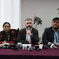 Legisladores de la Alianza Libre en una conferencia de prensa.