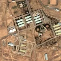 Foto satelital del complejo militar de Parchin, Irán, al sudeste de Teherán.