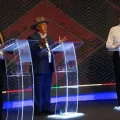 Candidatos a la Gobernación de La Paz en el foro debate.