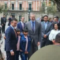 Rodrigo Paz y Felipe VI se toman fotografías en La Paz.