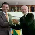 El presidente, Rodrigo Paz, y su homólogo, Luiz Inácio Lula da Silva.