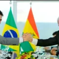 Los presidentes Rodrigo Paz y Luiz Inácio Lula da Silva durante su encuentro en Brasilia.