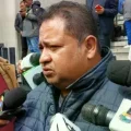 El dirigente de la Confederación Nacional de Chóferes del Transporte Libre de Bolivia, Johnny Valdivia.