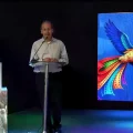 Andrés Zaratti, viceministro de Culturas y Folklore, durante el acto de lanzamiento.