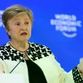 Kristalina Georgieva, Directora Gerente del FMI, en el Foro Económico Mundial de Davos.