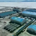 Planta de carbonato de litio en Potosí.