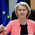La presidenta de la Comisión Europea, Ursula von der Leyen.