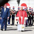 El Papa León XIV durante su visita a Mónaco.
